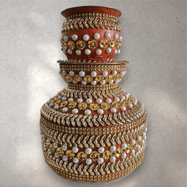 Orange Fancy Matka Set