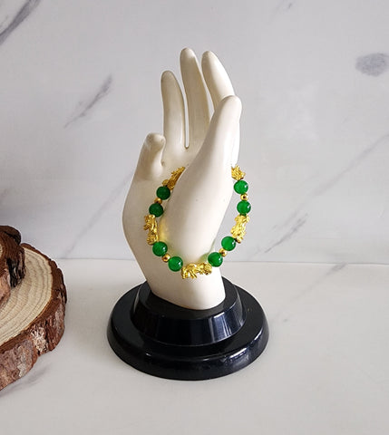 Pi Xiu Green Jade Bracelet For Wealth