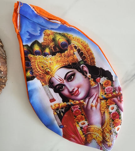 Krishna Japa Bead Bag/ Chanting Bag/ Gaumukhi Bag