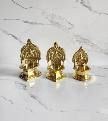 Small Brass Lakshmi Lamp