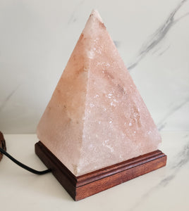 Pyramid Pink Himalayan Crystal Salt Lamp (3-5 kg)