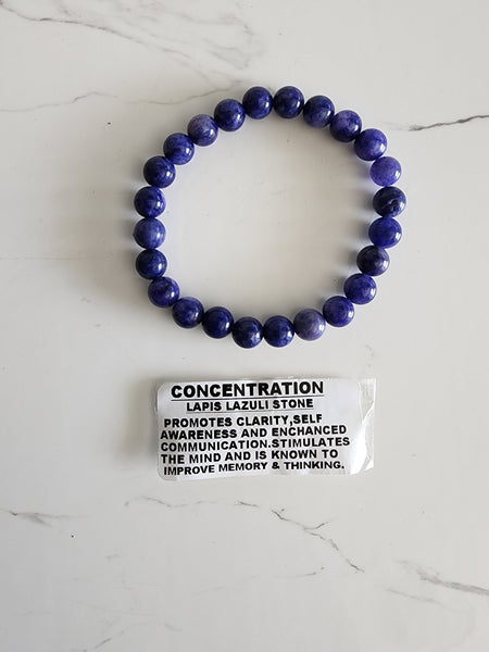 Lapis Lazuli Crystal Gemstone Bracelet