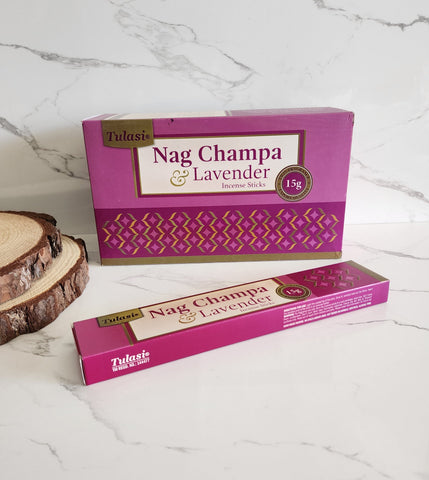 Tulasi Nag Champa and Lavender Incense Sticks