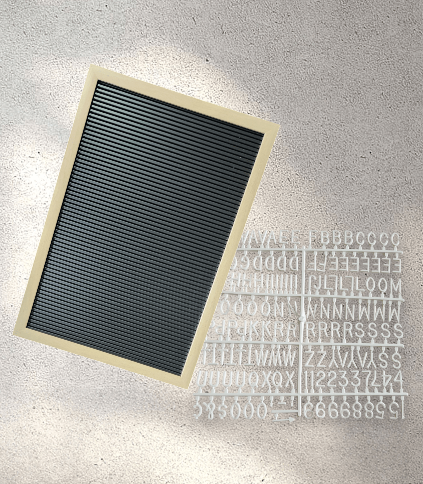 Black Plastic Letter Board ( 28 x 40 cm)