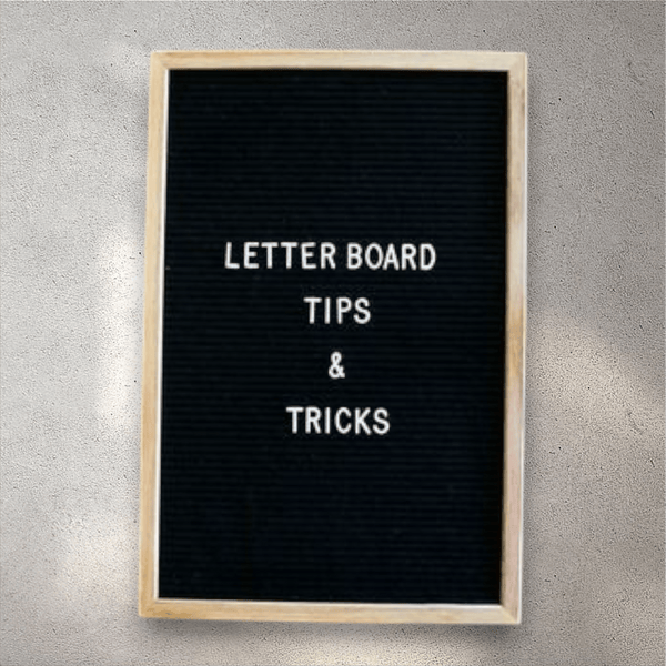 Black Plastic Letter Board ( 28 x 40 cm)