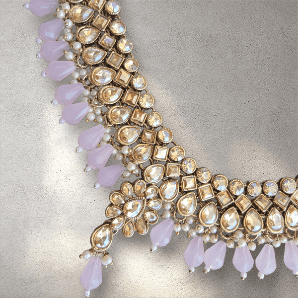 Light Pink Flower Soft Jewellery Set
