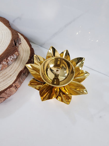 Brass Lotus Lamp