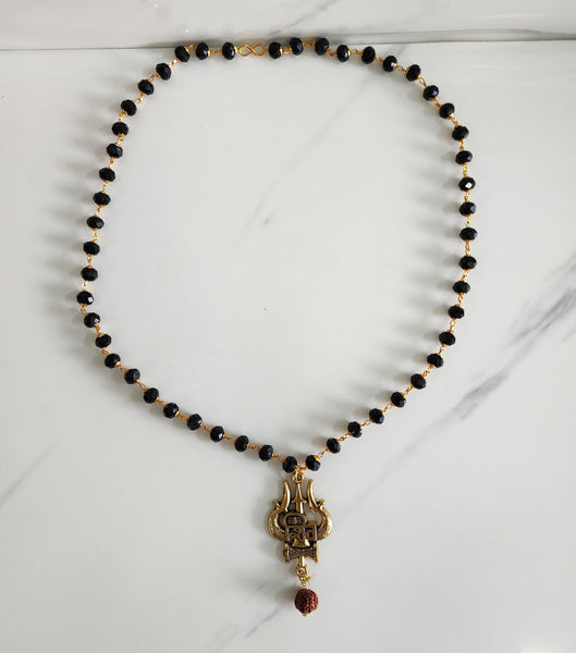 Black Bead Mangal Sutra with Pendant