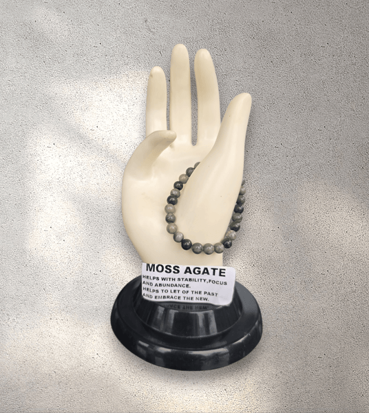 Moss Agate Crystal Bracelet