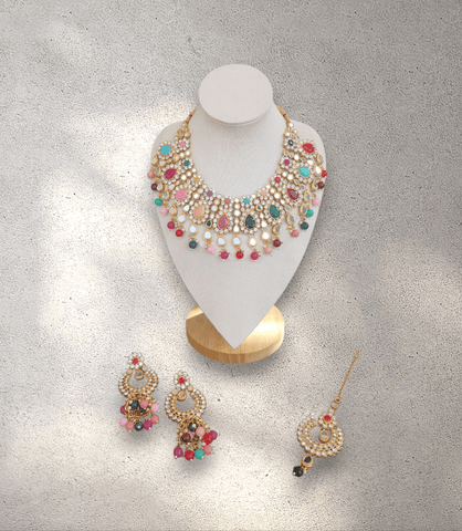Multi-Colour Soft Jewellery Set - Style 3