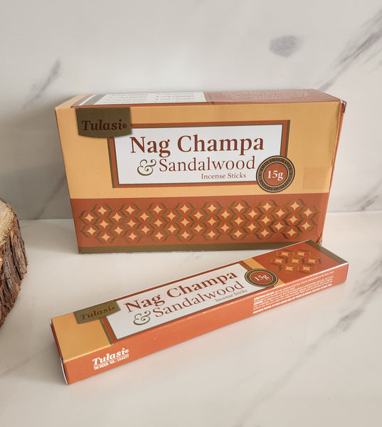 Tulasi Nag Champa and Sandalwood Incense Sticks