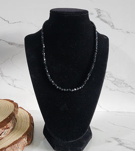Fancy Black Bead Nazar Necklace