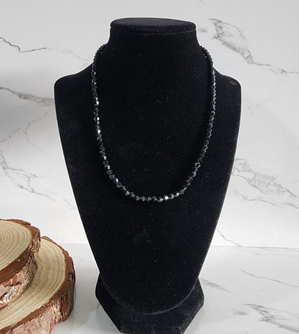Fancy Black Bead Nazar Necklace