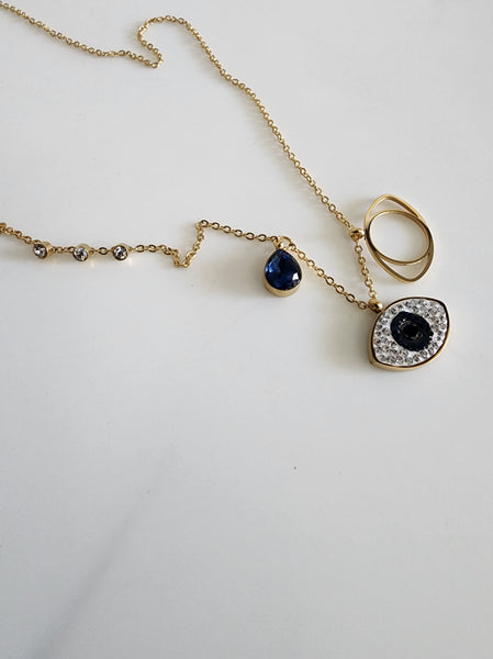 Gold Evil Eye Necklace