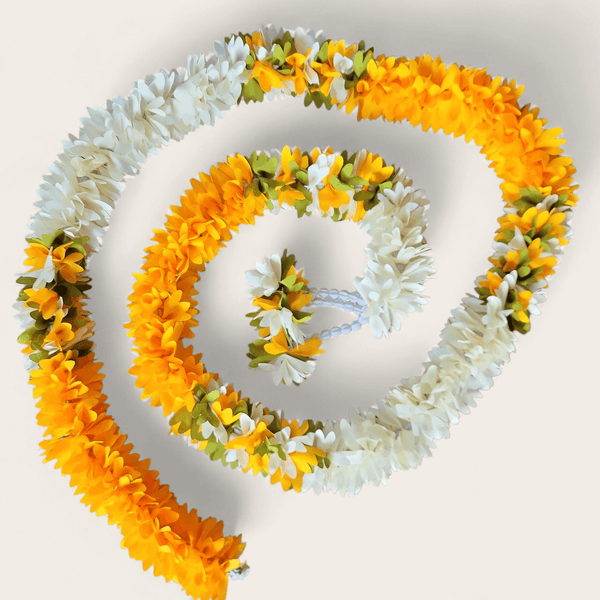Orange Sunrise Bloom Garland (150 cm)