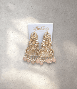 Peach Crown Jhumka