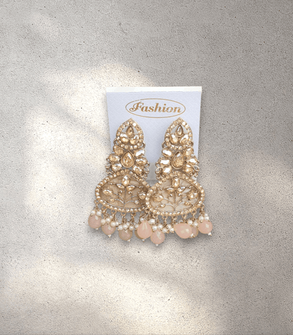 Peach Crown Jhumka