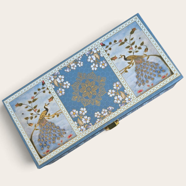 Peacock Design Wooden Box