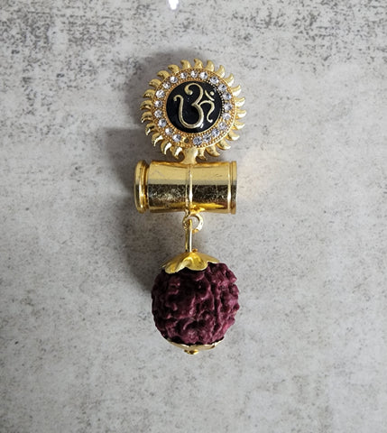 Aum Damaru Rudraksha Pendant