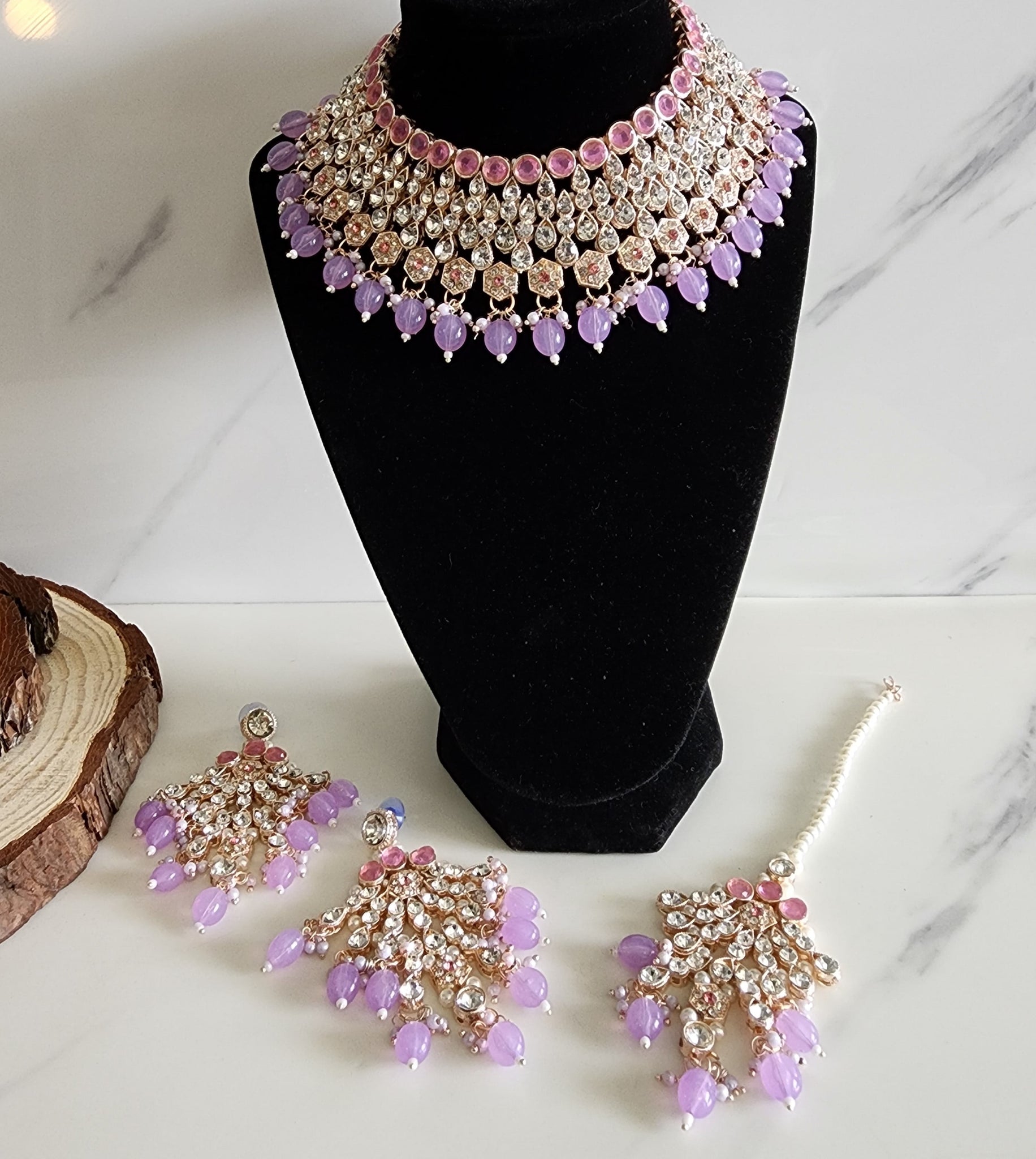 Pink and Purple Soft Jewellery Set