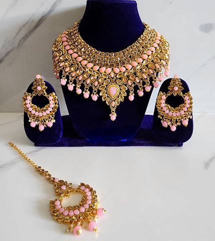 Pink and Gold Soft Jewellery Set