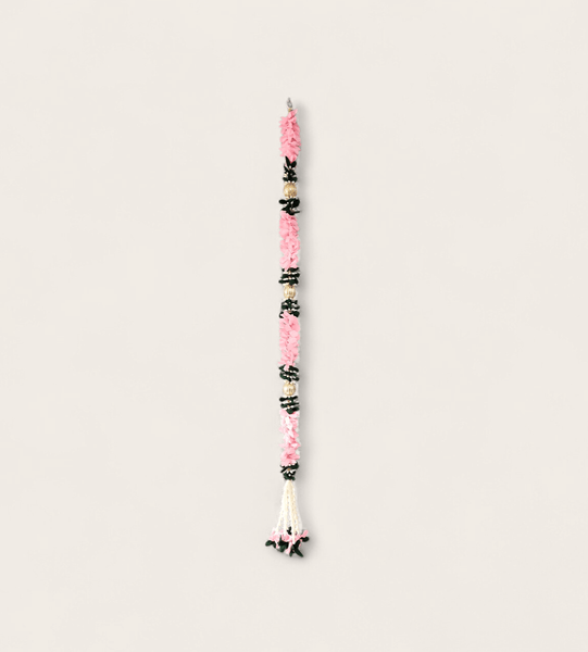 Light Pink, Green and Gold Floral Ball Garland (100 cm)