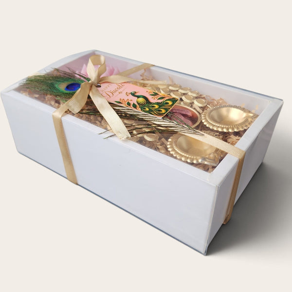 Blush Peacock and Lotus Diwali Gift Set
