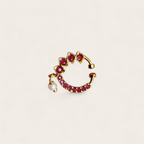 Diamond Clip-On Nose Ring/Cuff