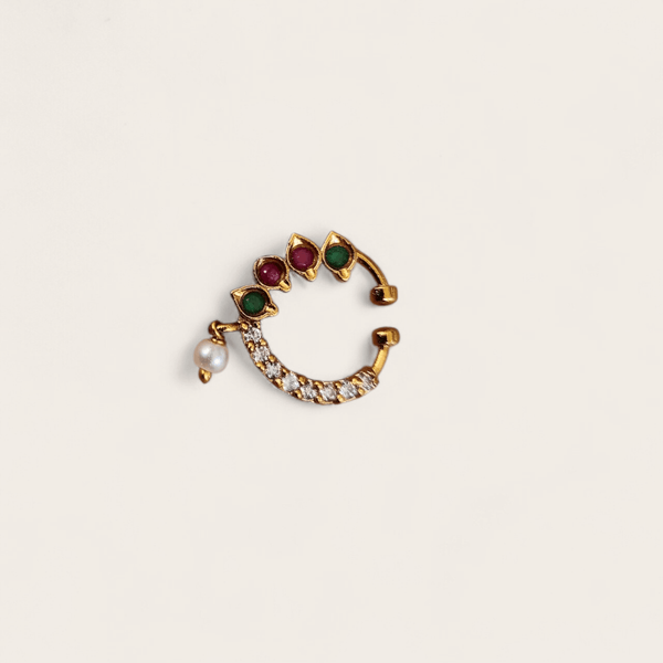 Diamond Clip-On Nose Ring/Cuff
