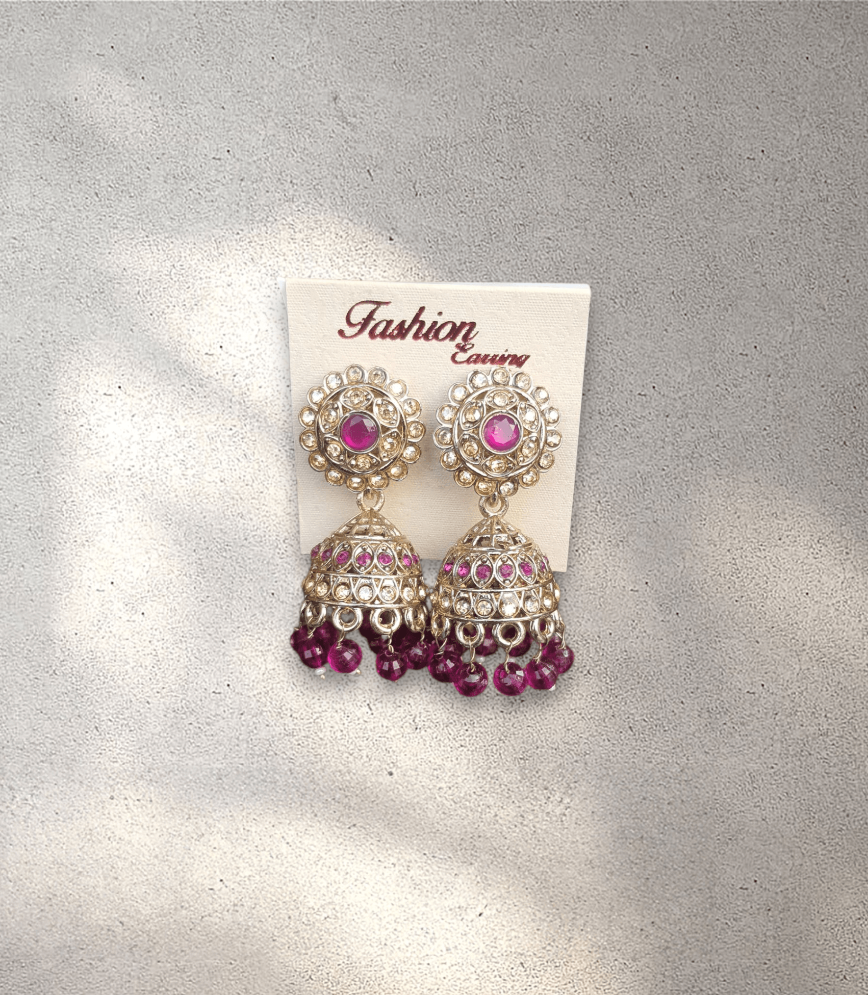 Purple Jhumka - Design 4