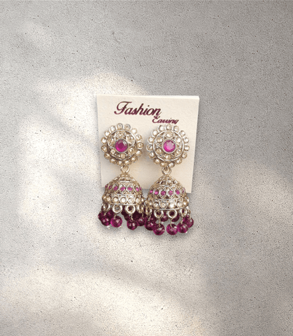 Purple Jhumka - Design 4