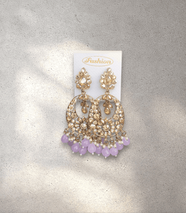 Purple Chandelier Jhumka