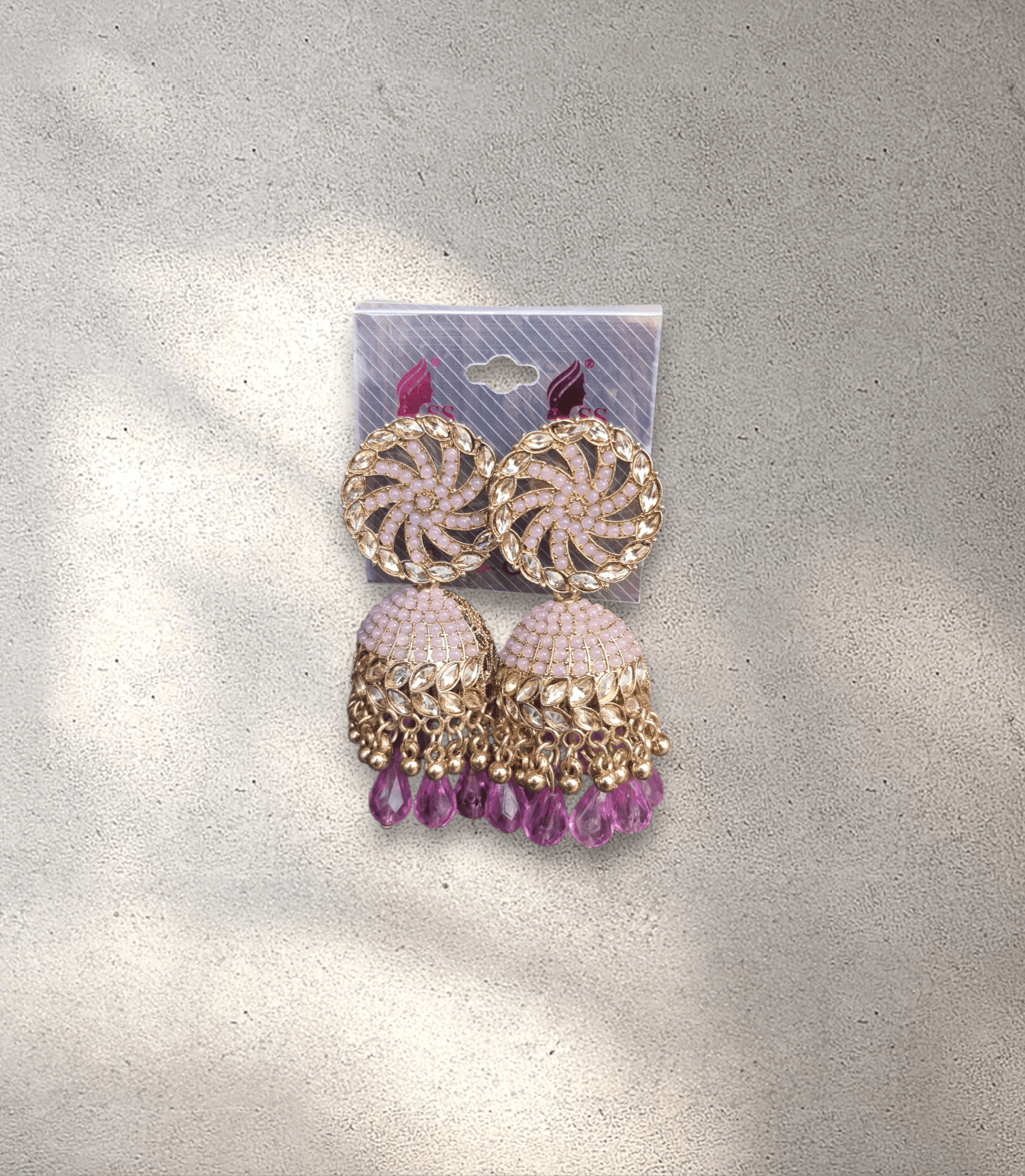 Purple Jhumka - Design 3
