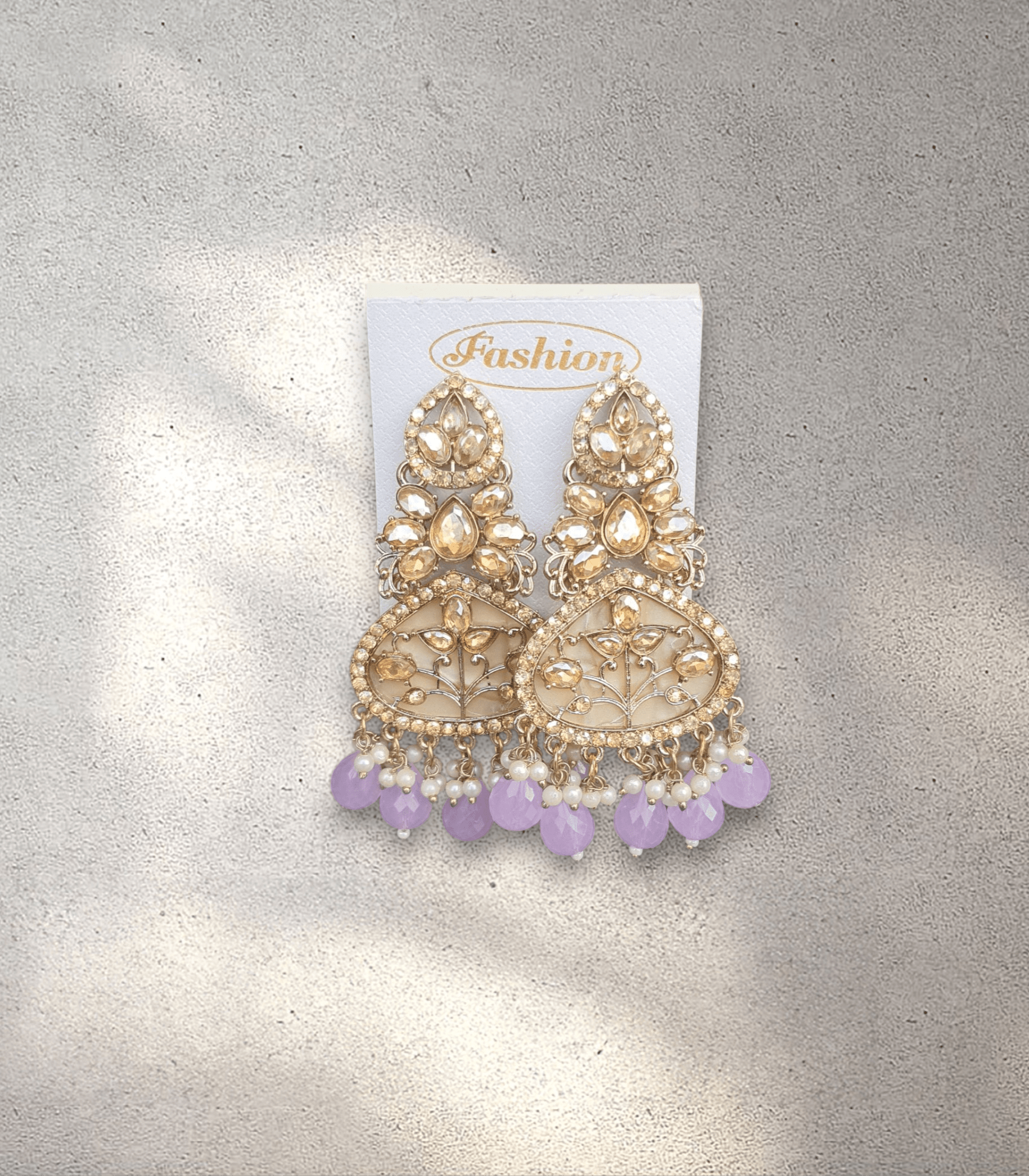 Purple Crown Jhumka