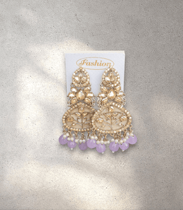 Purple Crown Jhumka