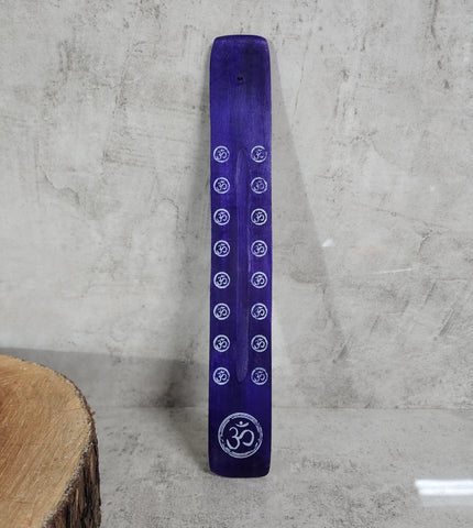 Purple Wooden Incense Holder