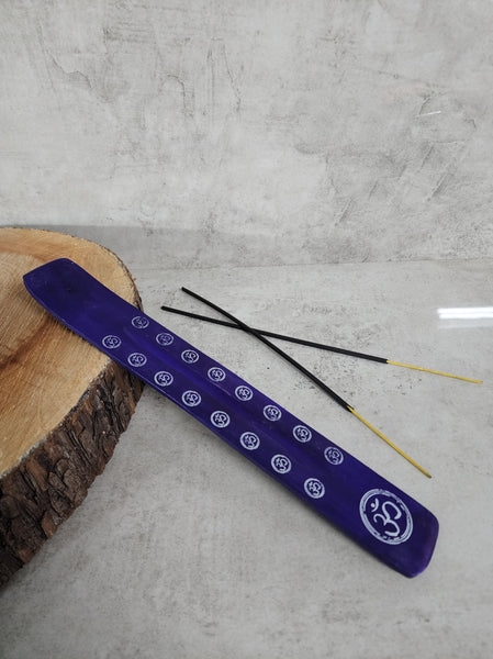 Purple Wooden Incense Holder