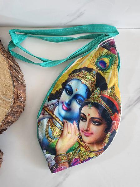 Radha Krishna Japa Bead Bag/ Chanting Bag/ Gaumukhi Bag