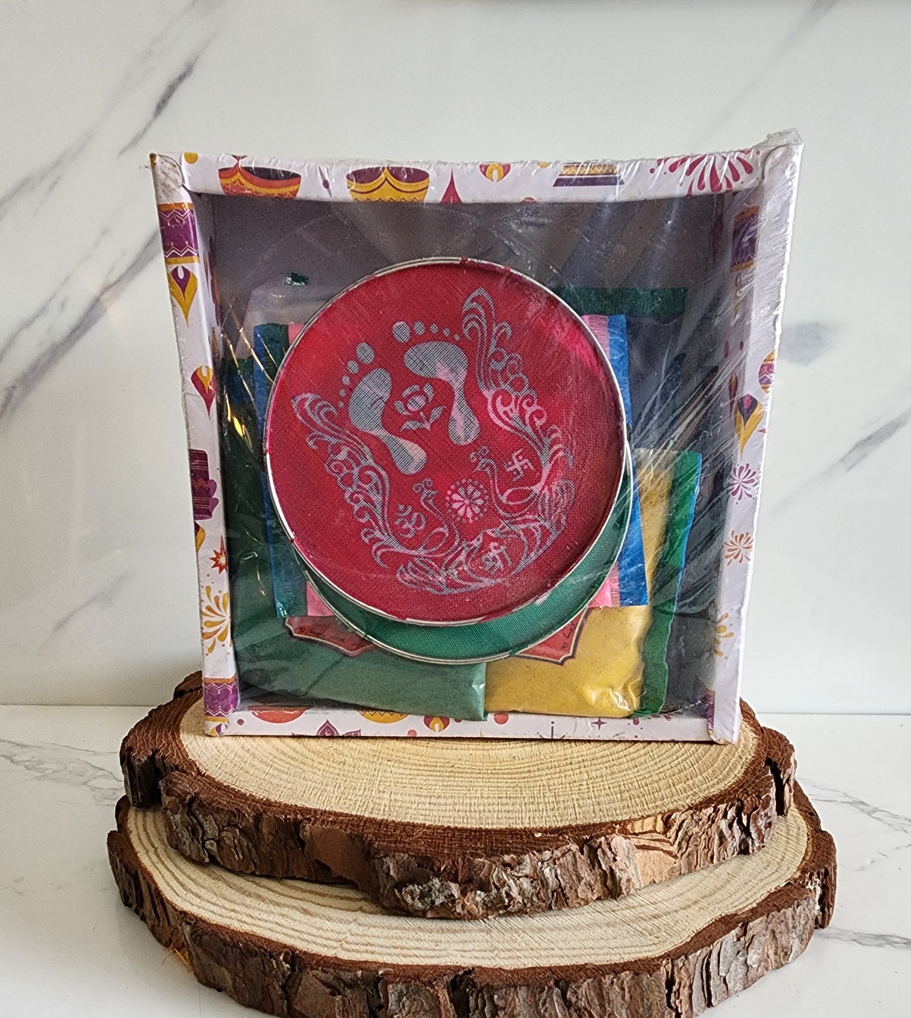 Rangoli Kit with Stencils and Powder