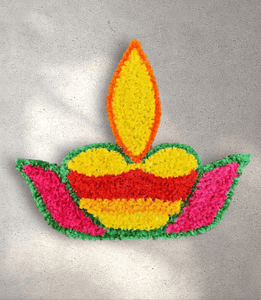 Diya Material Rangoli Mat