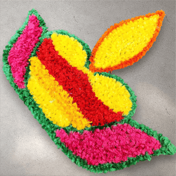 Diya Material Rangoli Mat
