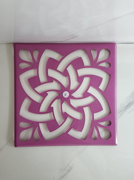 Square Rangoli Stencil