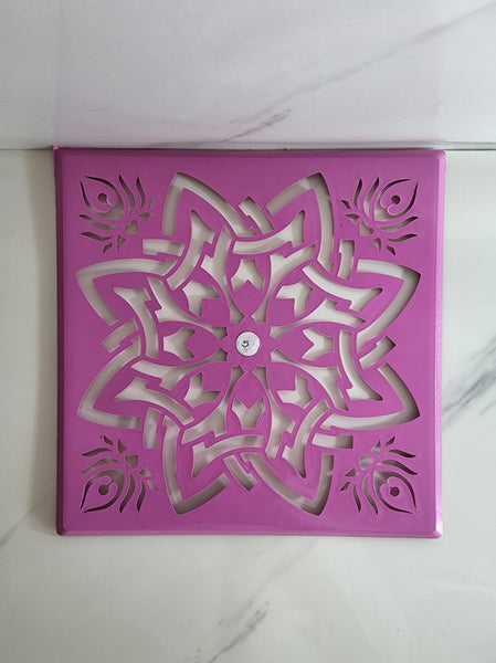 Square Rangoli Stencil