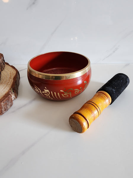 Red Singing Bowl