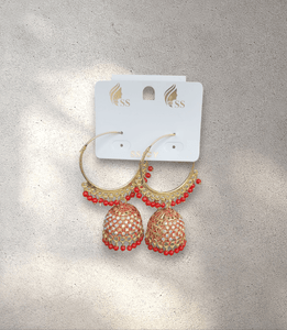 Red Hoop Jhumka