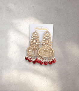 Red Crown Jhumka