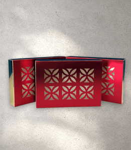 Maroon and Gold Diwali Box (Pack of 5)