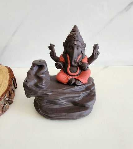 Red Ganesha Backflow Burner