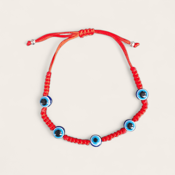 Red Evil Eye Adjustable String