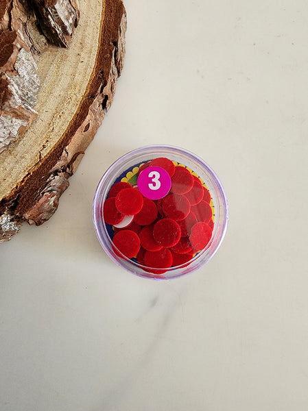 Red Bindis (Dots) Size 3